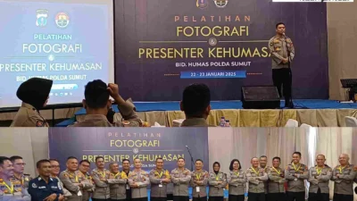 Kasi Humas Polres Sejajaran Polda Sumut Ikuti Pelatihan Fotografi dan Presenter Kehumasan