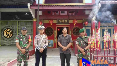 Polsek Indrapura Laksanakan Pengamanan Ibadah Perayaan Tahun Baru Imlek 2576 Kongzili di Pekong Kwang Kok So