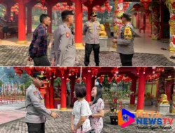 Kapolres Langkat Pantau Langsung Pengamanan Imlek 2576 di Vihara Avalokitesvara