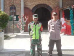 Amankan Ibadah Tahun Baru 2025 di 13 Gereja yang berada di Wilayah Polsek Bangun