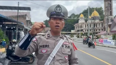 Polres Simalungun Gelar Pemantauan Lalu Lintas Pasca Operasi Lilin Toba 2024