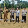 Polsek Seunagan Bersama Forkopimcan Tanam Jagung Serentak