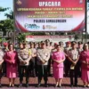Polres Simalungun Gelar Upacara Kenaikan Pangkat dan Wisuda Purna Bakti Personel