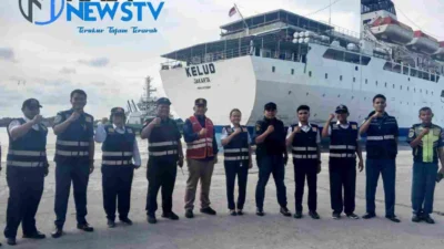 KSOP Utama Belawan Kawal Keberangkatan Kapal Kelud Menuju Batam