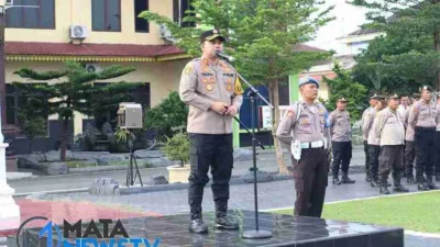 Kapolres Batubara Pimpin Apel KRYD Pertama di Tahun 2025