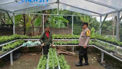Bhabinkamtibmas Kelurahan Nagapitu Dorong Ketahanan Pangan di Pematangsiantar