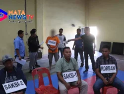 Rekonstruksi Kasus Pembunuhan Dusun Kampung I, Desa Mekar Sawit, Kabupaten Langkat.