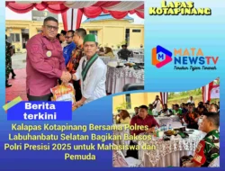 Kalapas Kotapinang Bersama Polres Labuhanbatu Selatan Bagikan Baksos Polri Presisi 2025 untuk Mahasiswa dan Pemuda
