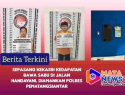 Sepasang Kekasih Kedapatan Bawa Sabu di Jalan Handayani, Diamankan Polres Pematangsiantar