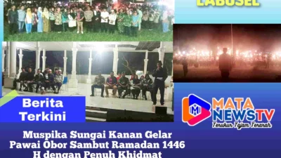 Muspika Sungai Kanan Gelar Pawai Obor Sambut Ramadan 1446 H dengan Penuh Khidma