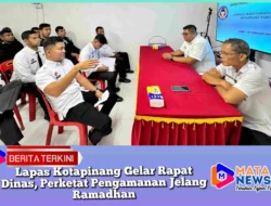 Lapas Kotapinang Gelar Rapat Dinas, Perketat Pengamanan Jelang Ramadhan