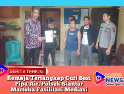 Remaja Tertangkap Curi Besi Pipa Air, Polsek Siantar Martoba Fasilitasi Mediasi