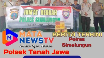 Kapolsek Tanah Jawa Gelar “Jumat Berkah” di Parsulukan Serambi Babusalam