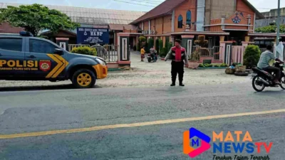 Polres Batu Bara Gelar Patroli dan Pengamanan di Gereja, Pastikan Ibadah Berjalan Aman