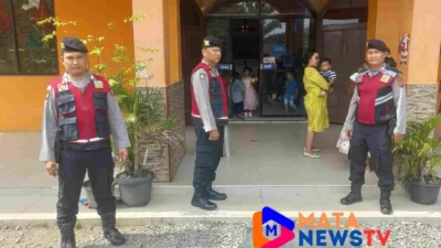 Polres Langkat Gelar Pengamanan dan Patroli di Gereja-Gereja untuk Jaga Kamtibmas
