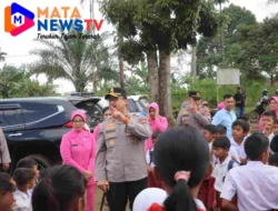 Kapolres Langkat Salurkan Bantuan untuk SD Negeri 056427, Dorong Semangat Belajar Siswa