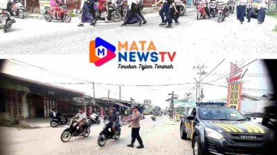 Personel Polsek Labuhan Ruku Atur Lalu Lintas, Cegah Kemacetan dan Kecelakaan