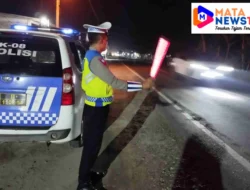 Polres Batu Bara Gelar Patroli Blue Light untuk Jaga Kamseltibcarlantas