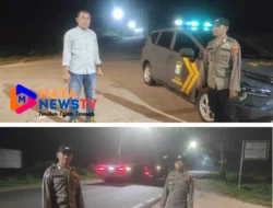 Polsek Lima Puluh Gelar Patroli Malam, Pastikan Keamanan dan Ketertiban Wilayah