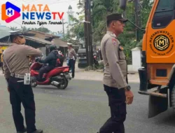 Personel Polsek Indrapura Gelar Gatur Lalin Pagi, Antisipasi Kemacetan dan Gangguan Kamtibmas