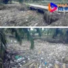 Tumpukan Sampah Sumbat Aliran Sungai di Hamparan Perak, Warga Keluhkan Kurangnya Tindakan Pemerintah