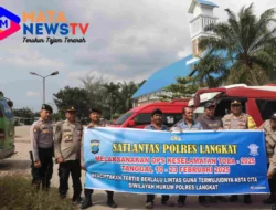 Sat Binmas Polres Langkat Sosialisasikan Keselamatan Berlalu Lintas kepada Sopir Angkutan Umum