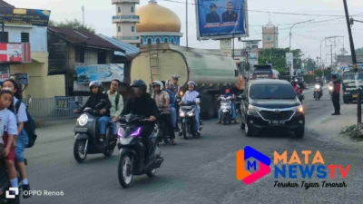 Sat Lantas Polres Batubara Gelar Strong Point Pos Padat Pagi, Wujudkan Kamseltibcarlantas Kondusif