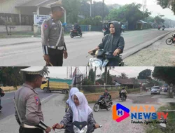 Pos Lantas Aek Natas Gelar Operasi Keselamatan Toba 2025, Tegur Pengguna Jalan Langgar Aturan