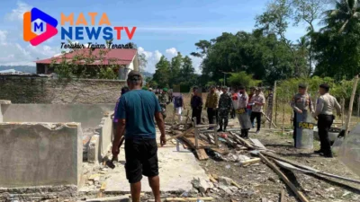 Eksekusi Tanah dan Bangunan di Desa Nainggolan Berjalan Kondusif di Bawah Pengamanan Ketat Polres Samosir