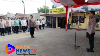Kompol H. Djanuarsa S.H Pimpin Apel Perdana sebagai Kapolsek Pancur Batu