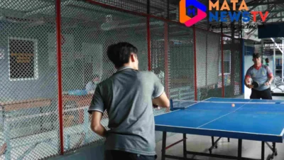 Pegawai Lapas Rantauprapat Unjuk Ketangkasan dalam Turnamen Tenis Meja