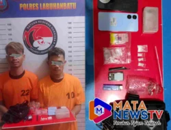 Polres Labuhanbatu Tangkap Dua Pengedar Narkoba Asal Dumai di Rantauprapat