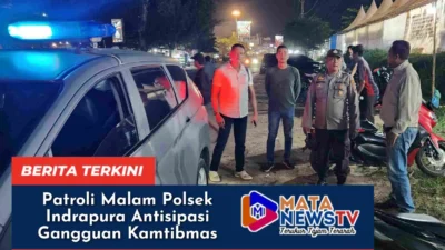Polsek Indrapura Gelar Patroli Malam Antisipasi Gangguan Kamtibmas di Wilayah Batu Bara