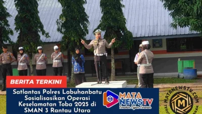 Satlantas Polres Labuhanbatu Sosialisasikan Operasi Keselamatan Toba 2025 di SMAN 3 Rantau Utara