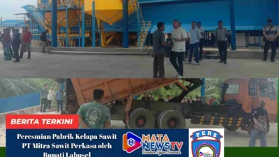 Bupati Labusel Resmikan Pabrik Kelapa Sawit PT Mitra Sawit Perkasa