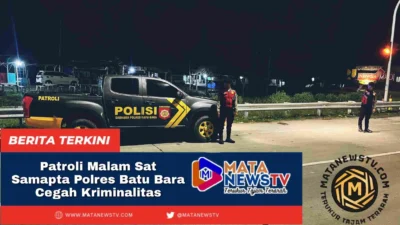 Patroli Malam Sat Samapta Polres Batu Bara Jaga Kamtibmas, Cegah 3C di Titik Rawan