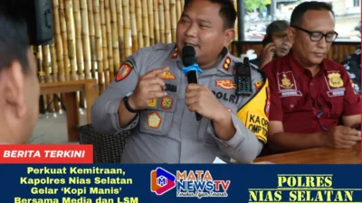 Perkuat Kemitraan, Kapolres Nias Selatan Gelar ‘Kopi Manis’ Bersama Media dan LSM