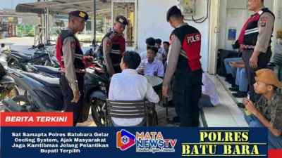Sat Samapta Polres Batubara Gelar Cooling System, Ajak Masyarakat Jaga Kamtibmas Jelang Pelantikan Bupati Terpilih,