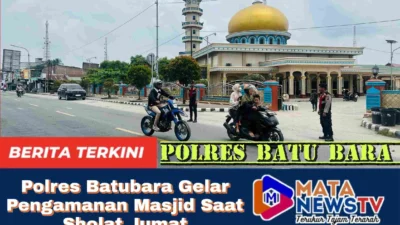 Polres Batubara Gelar Pengamanan Masjid Saat Sholat Jumat