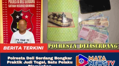 Polresta Deli Serdang Bongkar Praktik Judi Togel, Satu Pelaku Diamankan
