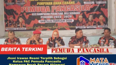 Jhoni Irawan Resmi Terpilih Sebagai Ketua PAC Pemuda Pancasila Hamparan Perak Secara Aklamasi