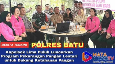 Kapolsek Lima Puluh Luncurkan Program Pekarangan Pangan Lestari untuk Dukung Ketahanan Pangan