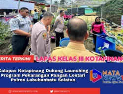 Kalapas Kotapinang Dukung Launching Program Pekarangan Pangan Lestari Polres Labuhanbatu Selatan