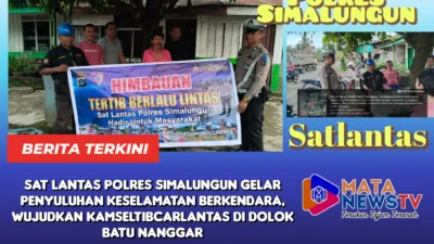 Sat Lantas Polres Simalungun Gelar Penyuluhan Keselamatan Berkendara, Wujudkan Kamseltibcarlantas di Dolok Batu Nanggar