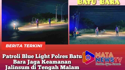 Patroli Blue Light Polres Batu Bara Jaga Keamanan Jalinsum di Tengah Malam