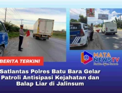 Satlantas Polres Batu Bara Gelar Patroli Antisipasi Kejahatan dan Balap Liar di Jalinsum