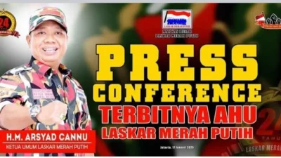 Laskar Merah Putih Resmi Kantongi SK Kemenkumham, Arsyad Cannu Ajak Kader Bersatu