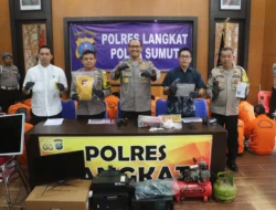 Awal Tahun, Polres Langkat Ungkap 55 Kasus Kriminal, 70 Tersangka Diamankan