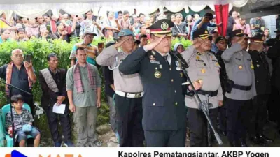 Kapolres Pematangsiantar Pimpin Upacara Pemakaman AIPTU Beta Sinambela dengan Tradisi Kepolisian