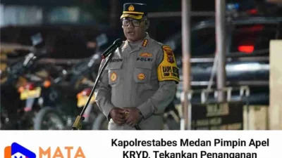 Kapolrestabes Medan Pimpin Apel KRYD, Tekankan Penanganan Tawuran, 3C, dan Premanisme